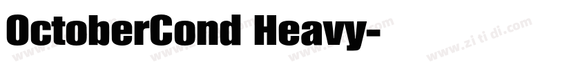 OctoberCond Heavy字体转换